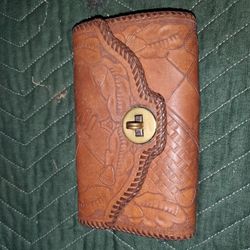 Vintage Tooled Leather Purse