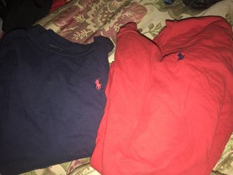 Ralph Lauren long sleeve boys shirts L 14-16 both included