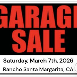 GARAGE SALE - MARCH 7th (7-11AM)