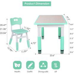 LAZY BUDDY Kids Table And Chair Set Up 