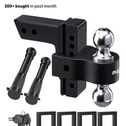 Adjustable Trailer Hitch Dual Ball Mount 2” Receiver 12,500 lbs Capacity