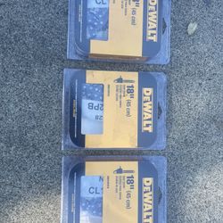 18”. DEWALT SAW CHAIN $ 14.00 Each 