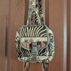 Safari Themed Mini Backpack Tapestry Purse By Festival