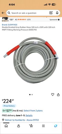 Heavy duty waterhose pressure washer