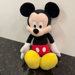 EUC, Mickey Mouse Stuffed Plush Toy Doll 13&quot; Disney Parks Authentic Original 