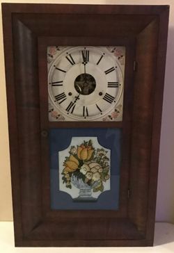 Antique Mid 1800 Seth Thomas Mantle Chime Clock 30 Hour Weighted Plymouth Hollow