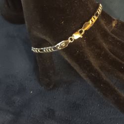 Figaro Sterling Silver Bracelet 