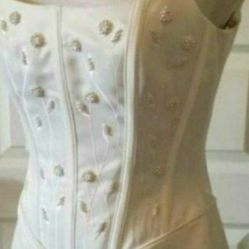 Paloma Blanca Wedding Gown - Beautiful White Wedding Dress - Size 8
