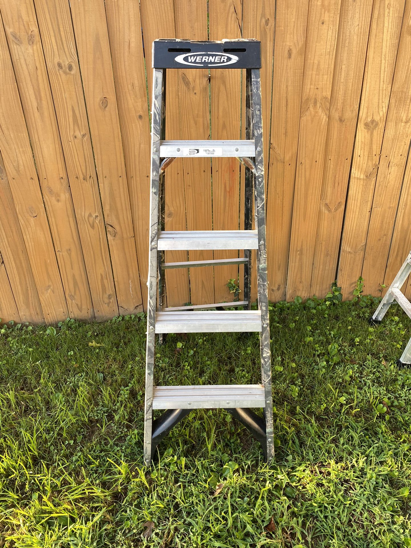 Werner 5-ft Fiberglass 225-lb Type II Camo Step Ladder