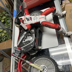 Vintage Radio Shack Ricky Carmichael 1/4 RC Dirt Bike Honda Motorcycle not traxxas arrma losi tekno 