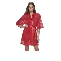 Women's Apt. 9 Solid Lace Robe