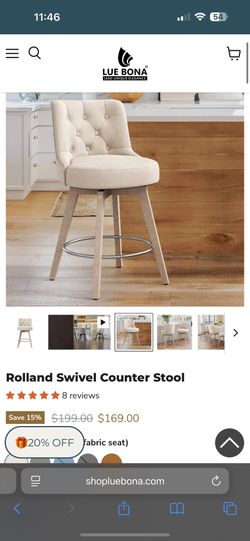 Rolland Swivel Counter Stool