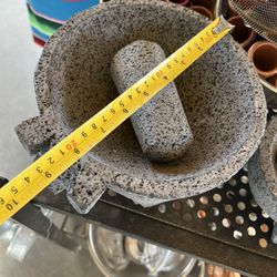 Molcajete De Piedra Negra Para Las Salsas!