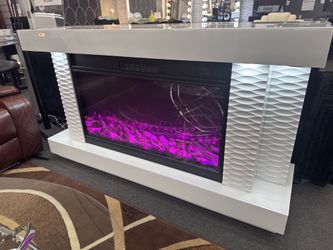NEW 71" TV Stand Fireplace with Heating Function and Bluetooth speaker