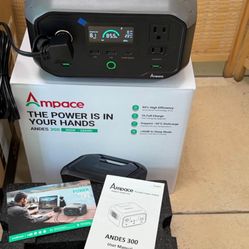 Portable Power Station Andes 300, 266Wh Battery with 300W AC/100W USB-C Output