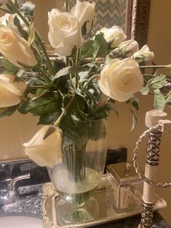 Flowers In Glass Vase