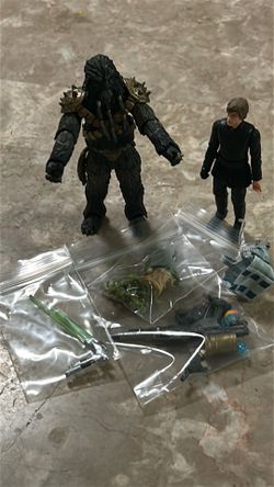 Star Wars The Black Series Krrsantan, Luke Skywalker, & Grogu Figure Lot - 100% COMPLETE