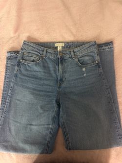 wide leg high rise jeans