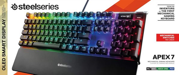 SteelSeries Apex 7 Mechanical Gaming Keyboard **NEW but open box **