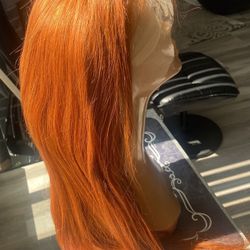 Ginger /Orange Lace Wig 22”