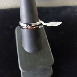 Stainless Steel 5mm  Band Sz8.            