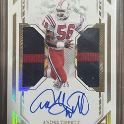 Andre Tippett Flawless Dual Patch Autograph Panini‘S Flawless