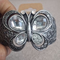 Butterfly Hinged Bracelet 