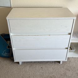 White Dresser 3 Drawer