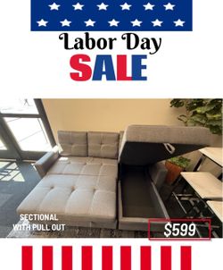SECTIONAL WITH PULL OUT