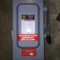 Square D Safety Switch 100amp