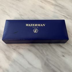 Working Vintage Waterman Phileas Rollerball Pen - Green Marble & Gold (Original Box)