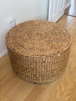 Wicker coffee table