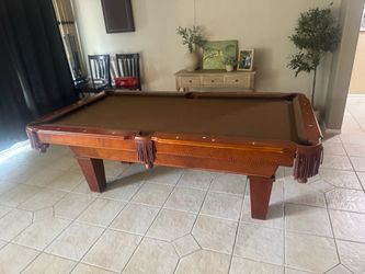 Wooden pool table