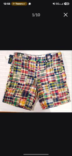 POLO Ralph Lauren Men's Shorts 38 Madras NWT