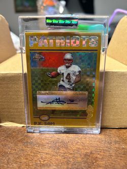 P.K. Sam Rookie Auto Refractor Card