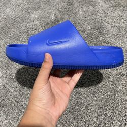 blue nike slides comfortable size 7