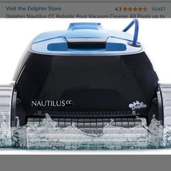 Dolphin Nautilus CC Robotic Pool Vacuum Cleaner All Pools up to 33 FT - Wall Climbing Scrubber Brush

