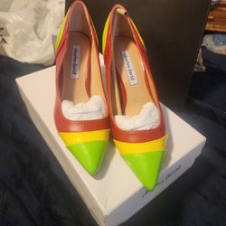 CHARLES DAVID TRIO COLORED HEELS