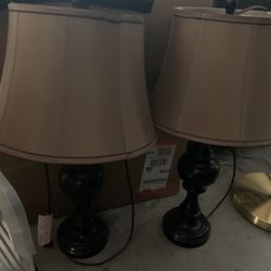 Pair of Bedside Lamps