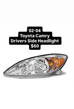 02-04 Toyota Camry Drivers Side Headlight $60