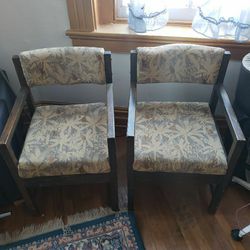 Sturdy Wooden Chairs 2 Total