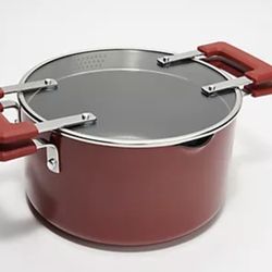 Cook's Essentials 6-qt Straining Pot with Lid   