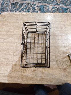 Vintage Foldable Wire Bike Basket
