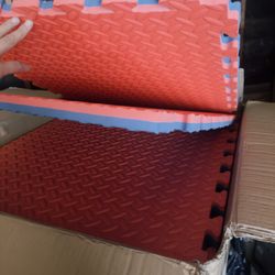 Eva Foam Mat Red/blue 1 Inch 48 Sqft Per Box 