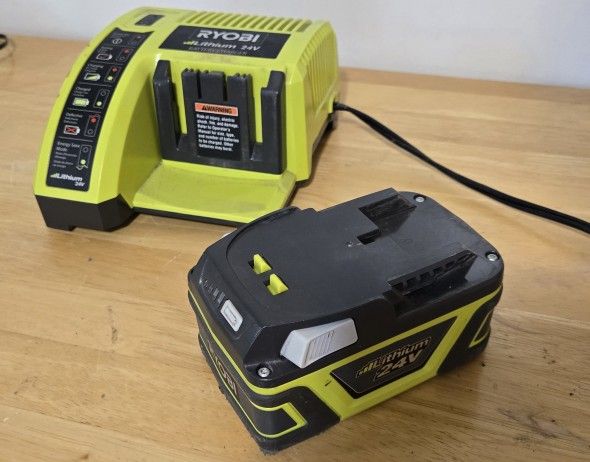 Ryobi 24v Lithium Battery With Charger