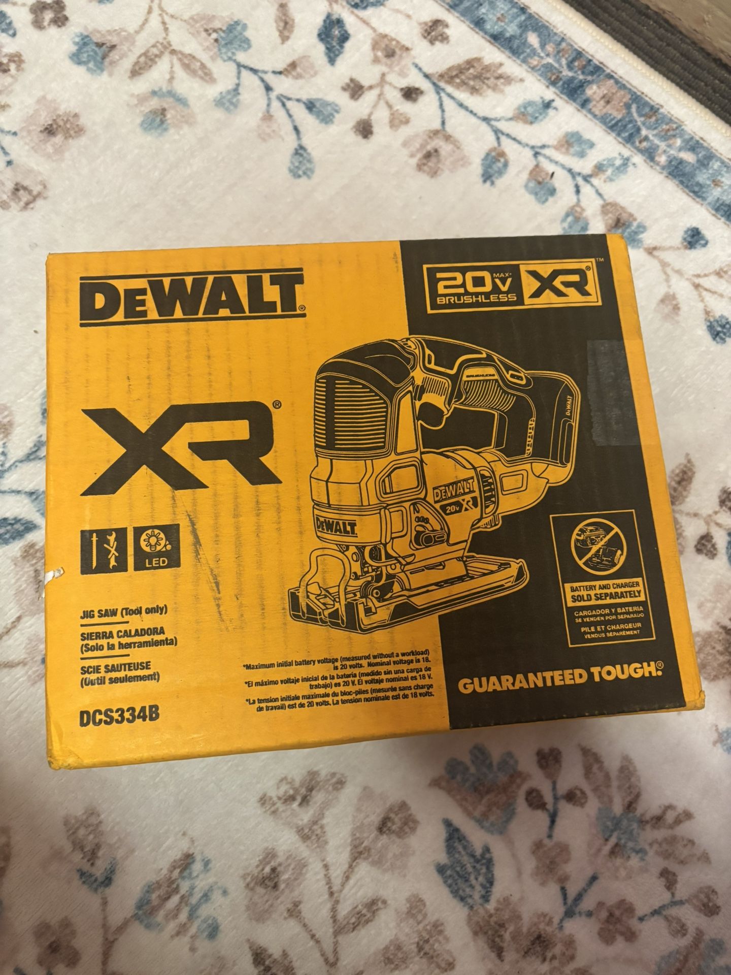 Dewalt 20V Max Brushless XR Jig Saw