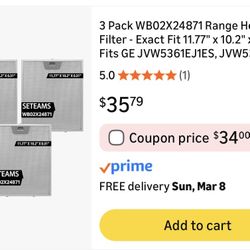 Range Hood Filter Replacement 