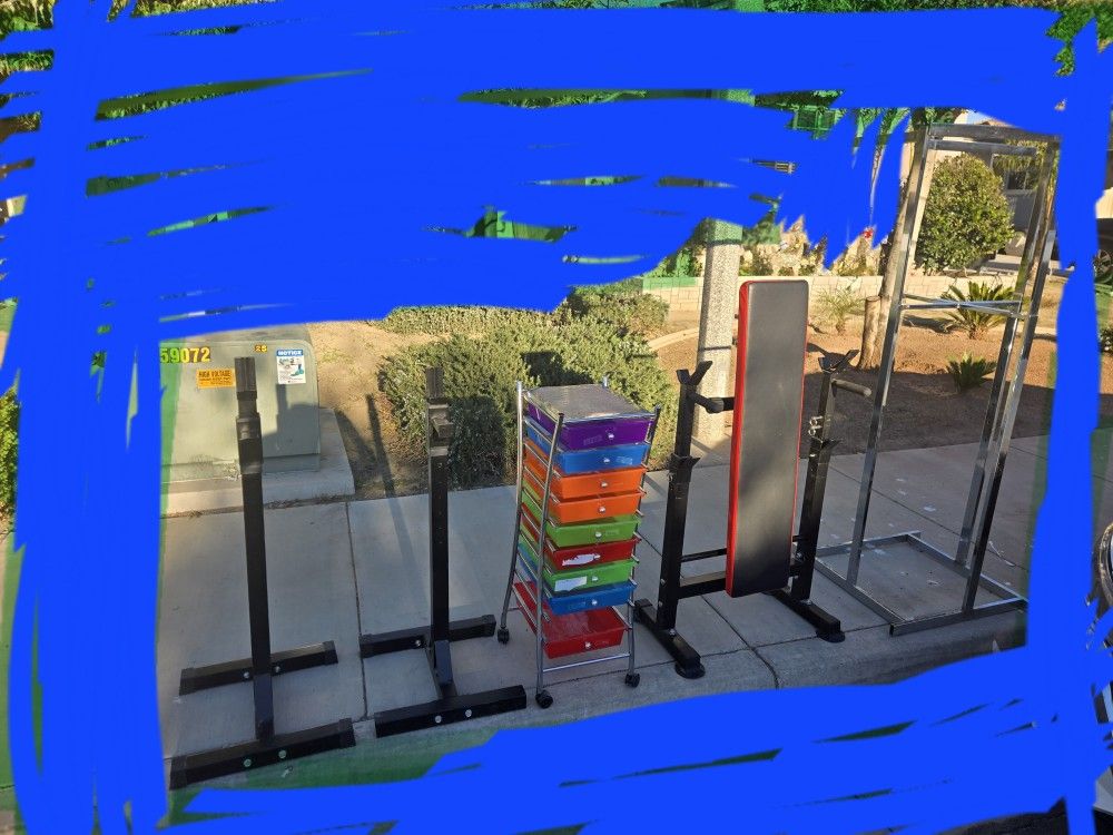 Bench & Weight Holder,rack All For 40.00