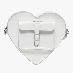 Dr Marten Kiev Leather Hardware Heart Shape white