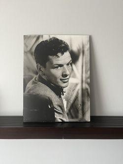 Frank Sinatra Black & White Photograph On Foamboard 15wX20h. 